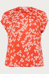 KAFFE Curve Kurzarmbluse Kurzarm-Bluse KCami Große günstig online kaufen