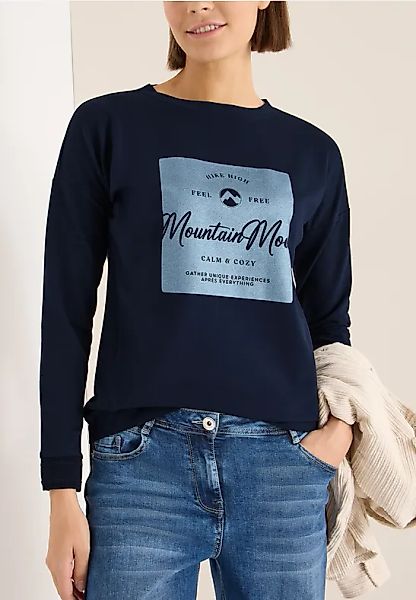 CECIL Shirt mit Satin Print günstig online kaufen