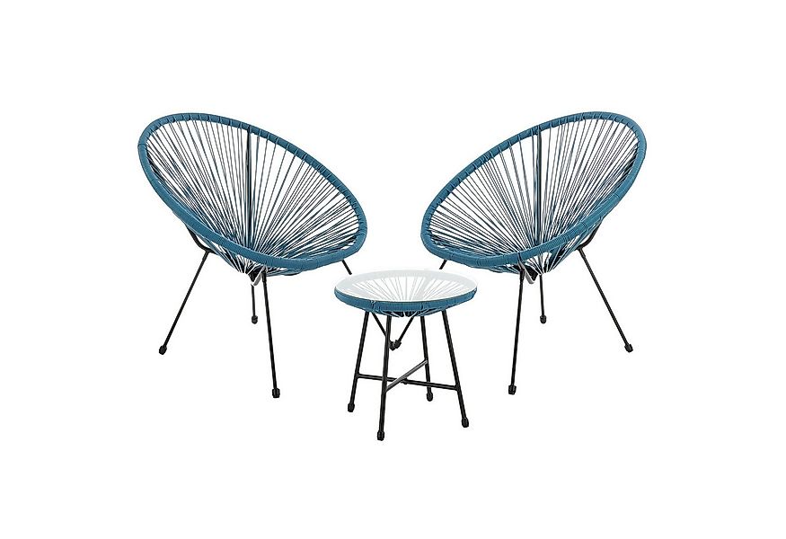 SVITA Balkonset BALI, (Set, Set aus 2x Sessel, 1x Tisch), Garten-Möbel Set, günstig online kaufen