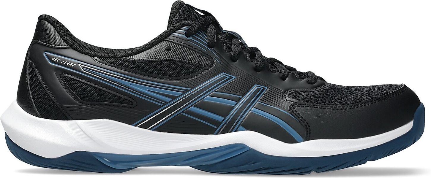 Asics GEL-FLARE 12 BLACK/WINTER SEA Handballschuh günstig online kaufen