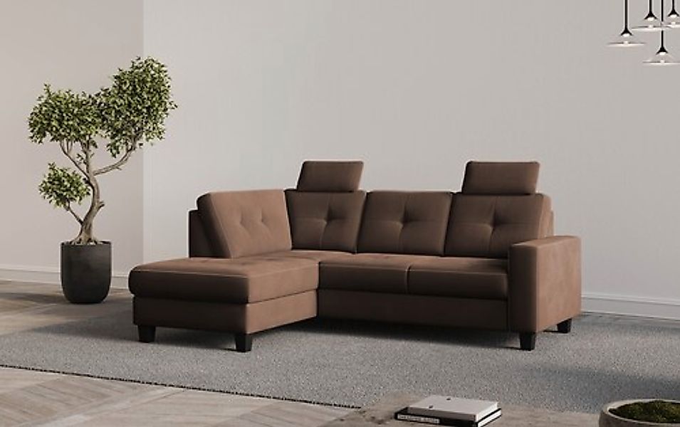 PLACES OF STYLE Ecksofa »Varese« wahlweise mit Bettfunktion und Bettkasten günstig online kaufen
