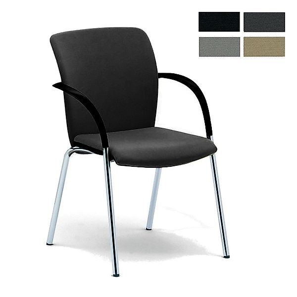 König+Neurath OKAY.II Konferenzstuhl mit Polsterrücken Besucherstuhl Vierfu günstig online kaufen