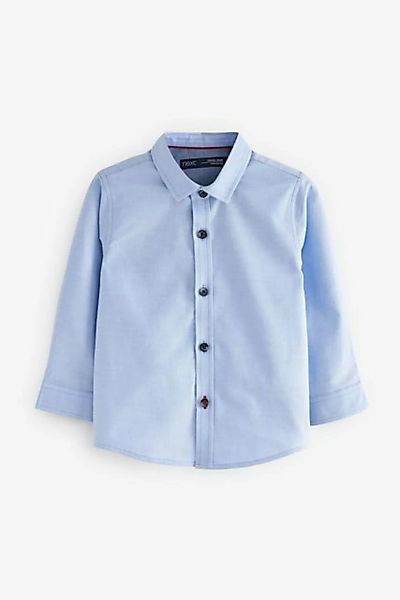 Next Langarmhemd Langärmeliges Oxfordhemd mit Besätzen (1-tlg) günstig online kaufen