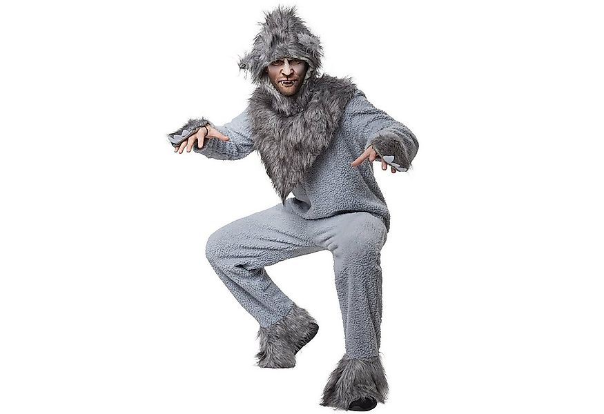 dressforfun Kostüm Unisexkostüm Wilder Wolf, Overall aus hellgrauem, aufger günstig online kaufen