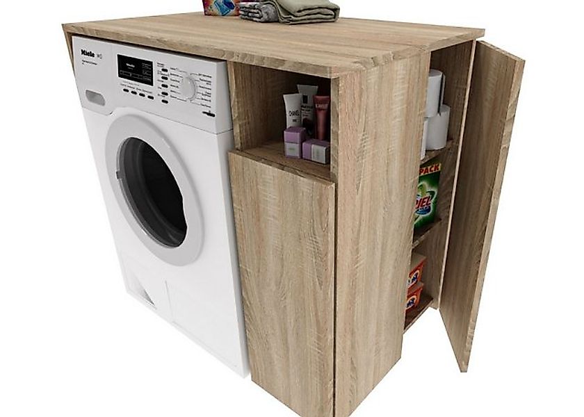 Raumhirsch Furniture Waschmaschinenumbauschrank Überbauschrank mit Fächern günstig online kaufen