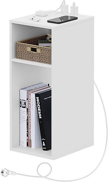 Woltu Nachttisch (1-St), mit Ladefunktion, schmaler Beistelltisch günstig online kaufen