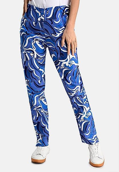 BICALLA Culotte Stretch-Hose mit Ornament-Print in Blau/Weiß (1-tlg) günstig online kaufen