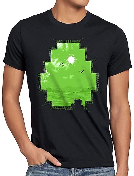 style3 T-Shirt Mine Block cube würfel günstig online kaufen