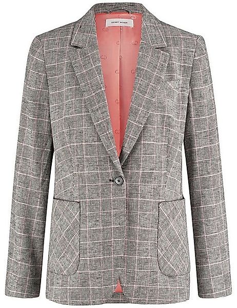 GERRY WEBER Jackenblazer Taillierter Blazer mit Glencheck Muster günstig online kaufen