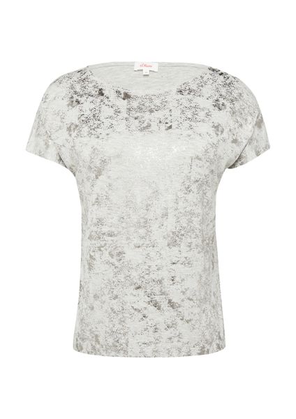 s.Oliver Kurzarmshirt T-Shirt Fließendes T-Shirt aus günstig online kaufen
