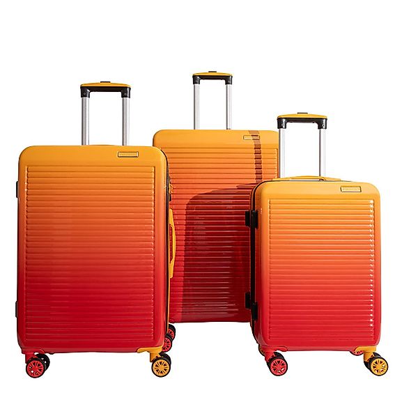 Crosstravel Kofferset Rainbow, 4 Rollen, (3 günstig online kaufen