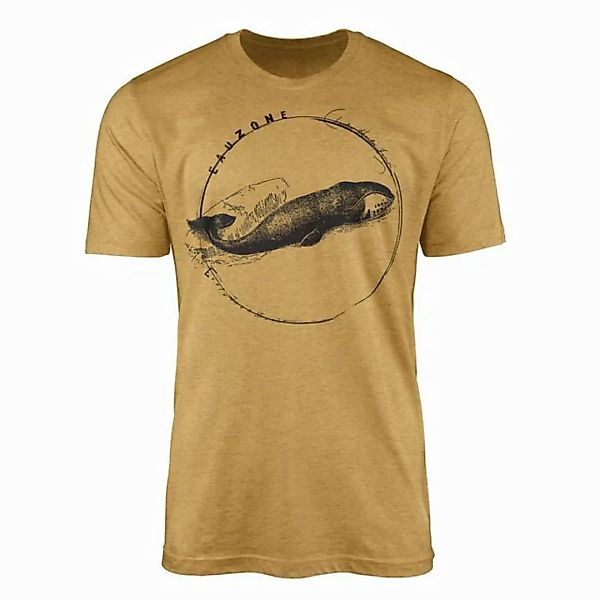 Sinus Art T-Shirt Evolution Herren T-Shirt Grönlandwal günstig online kaufen