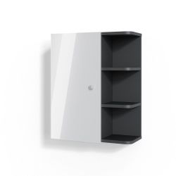 Vicco Hängeschrank Fynn, Weiß Hochglanz/Anthrazit, 47.2 günstig online kaufen