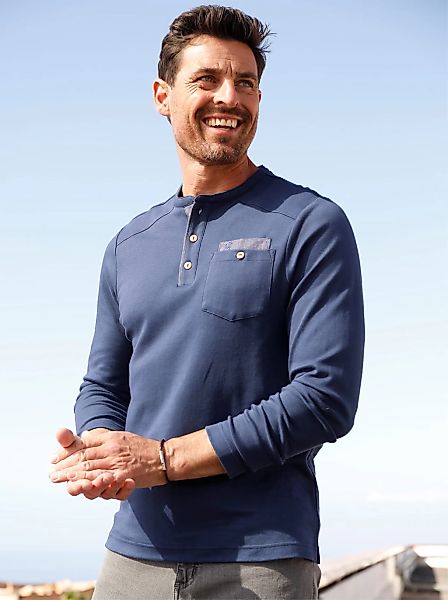 Marco Donati Langarmshirt "Langarm-Shirt" 1 Stk. tlg. günstig online kaufen