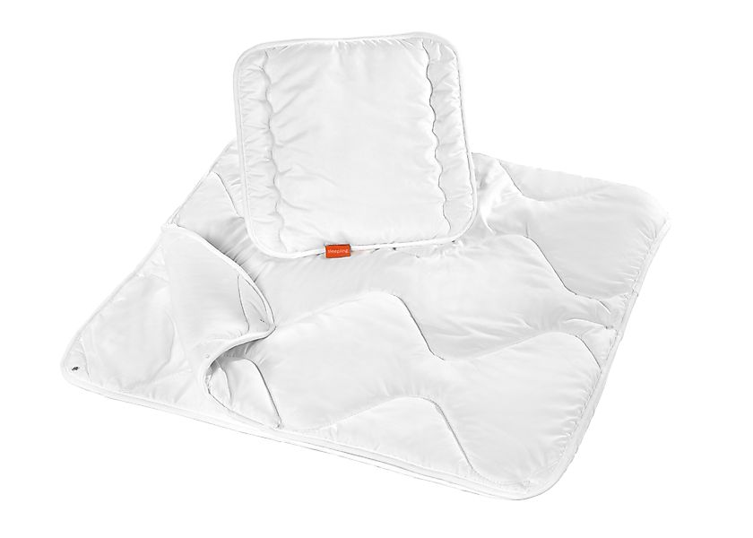 sleepling Kinderbettdecke + Microfaserkissen Babybetten Set, günstig online kaufen
