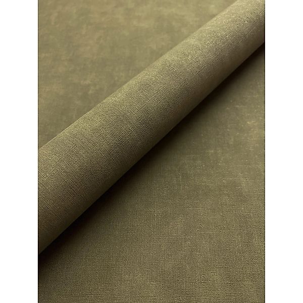 Newroom Vliestapete Paraiso Uni Olive Unifarbe Modern FSC® günstig online kaufen