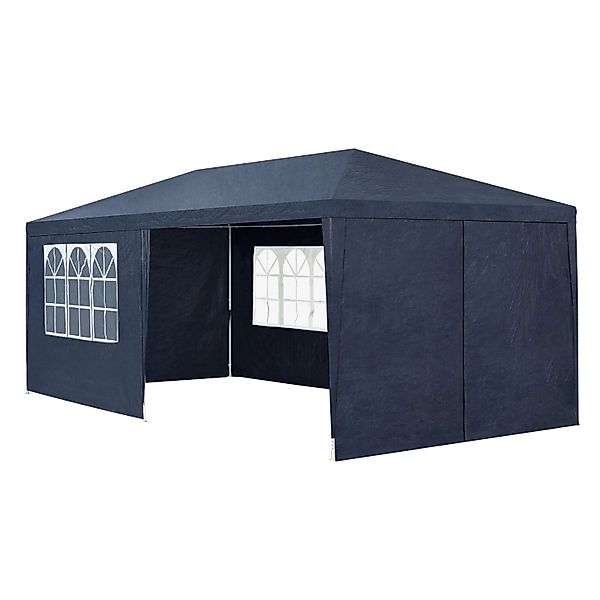Juskys Partyzelt Gartenzelt 3x6m mit Seitenwänden in Blau günstig online kaufen