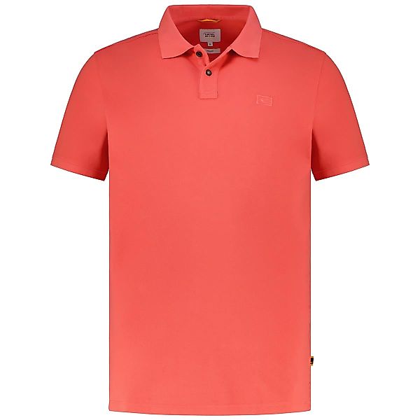 camel active Poloshirt mit Garment-Dye-Färbung Farbe korallrot Größe: 6XL günstig online kaufen