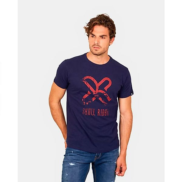 Skull Rider Rider Kurzärmeliges T-shirt M Dark Blue günstig online kaufen