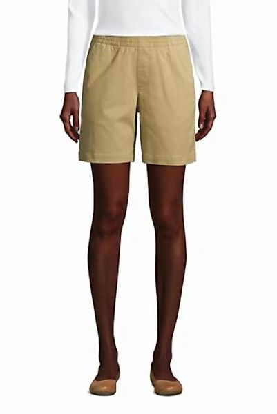 Chino-Shorts mit Dehnbund, 18 cm, Damen, Größe: XS Normal, Braun, Baumwoll- günstig online kaufen