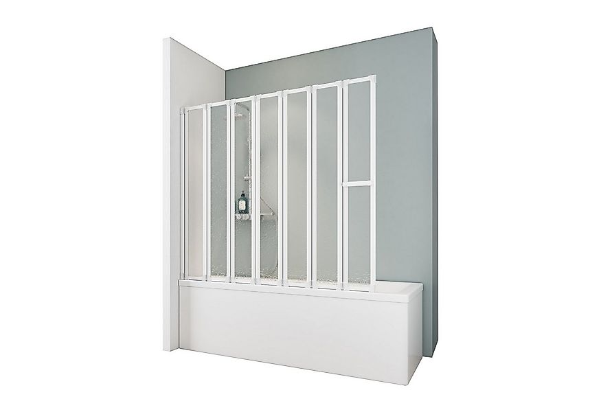 Schulte Badewannenfaltwand Komfort, Kunstglas, (7 tlg), 159x140 cm, mit Han günstig online kaufen