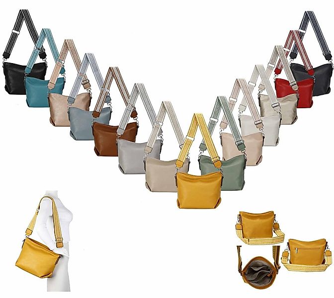 ITALYSHOP24 Schultertasche Damen Tasche Shopper HOBO günstig online kaufen