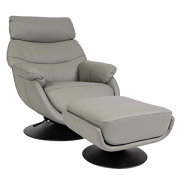MCW Relaxsessel mit Hocker K99 Grau günstig online kaufen