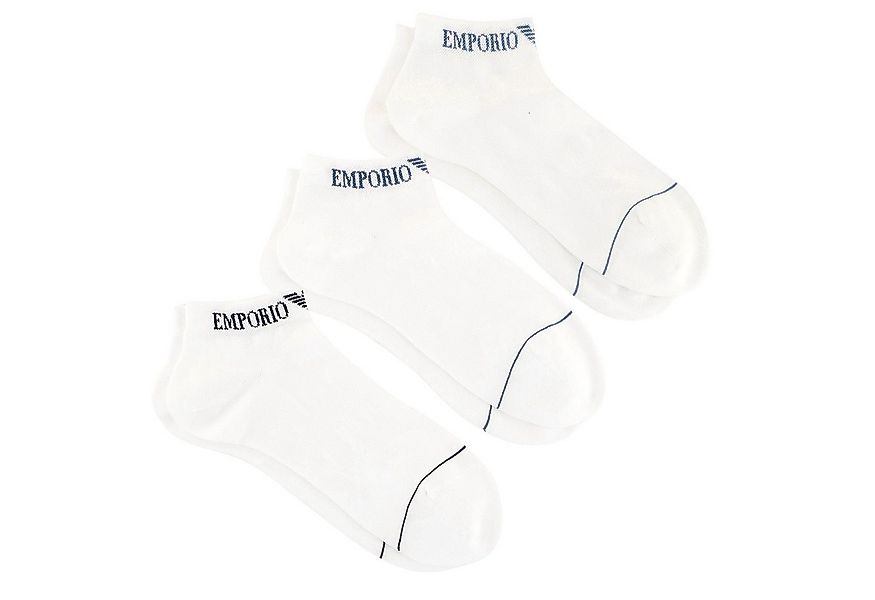 Emporio Armani Sneakersocken 3er Pack Sneakersocken (3-Paar) mit Markenschr günstig online kaufen