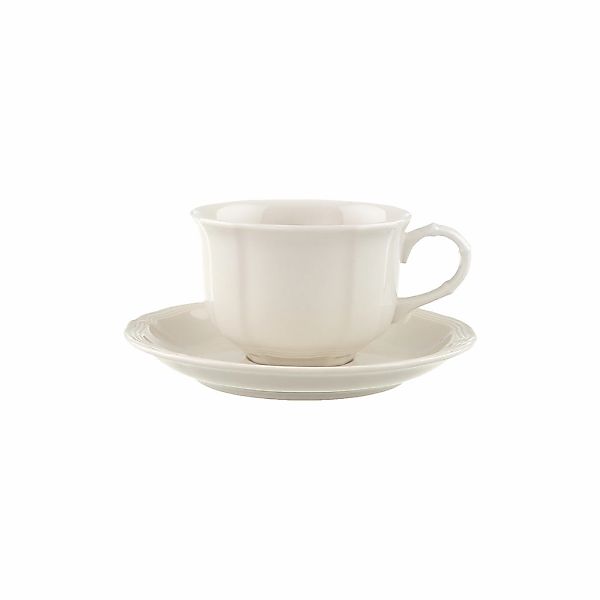 Villeroy & Boch Tasse "Teetasse mit Untertasse Manoir 130 ml weiß" günstig online kaufen