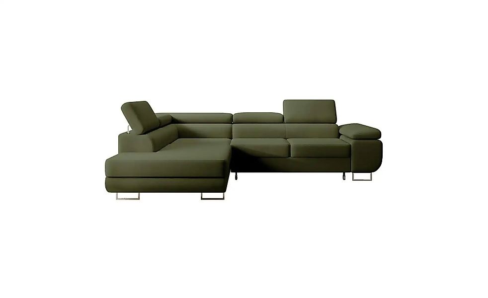 Selsey Ecksofa mit Schlaffunktion Stevil ¦ grün ¦ Maße (cm): B: 275 H: 90 P günstig online kaufen