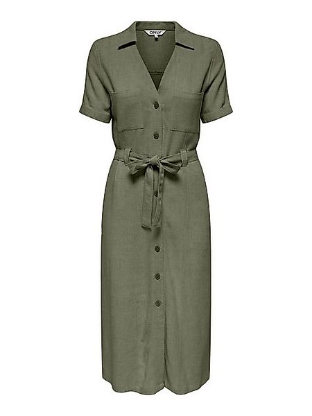 ONLY Shirtkleid Elegantes, knielanges Modell mit Gürtel und Knöpfen (kniela günstig online kaufen
