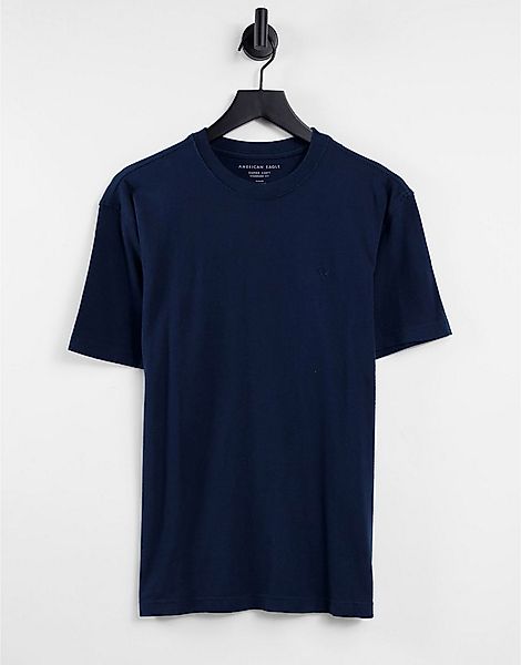 American Eagle – Icon – T-Shirt in Marineblau mit Rundhalsausschnitt und Lo günstig online kaufen