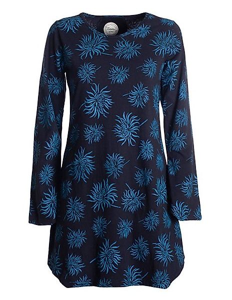Vishes Tunikakleid Langarm Damen Blumen-Tunika Shirt-Kleid günstig online kaufen