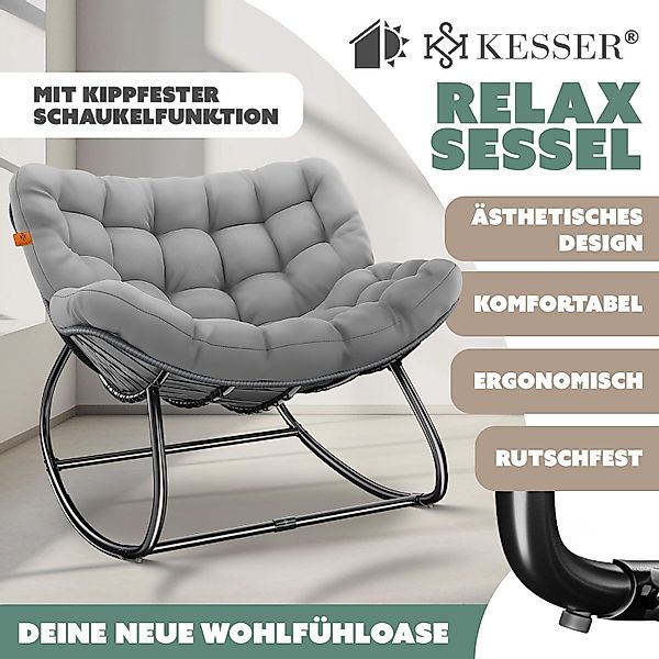 KESSER Schaukelstuhl Schaukelsessel für drinnen & günstig online kaufen