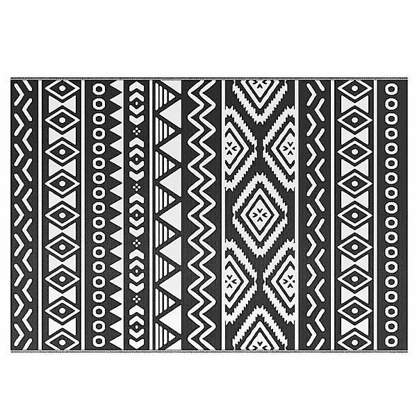 Vidaxl Outdoor-teppich Schwarz 160x230 Cm Pp günstig online kaufen