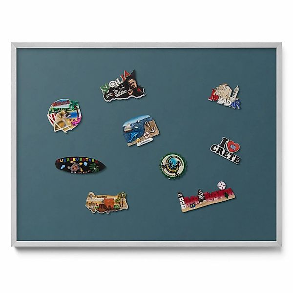 Tulup Magnettafel Magnetboard Metall Bedruckt Farbe Dunkeltürkis 80x60 cm W günstig online kaufen