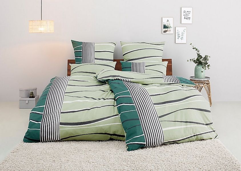 OTTO home Bettwäsche Renu in Gr. 135x200 oder 155x220 cm, Linon, 2 teilig, günstig online kaufen