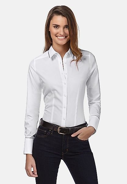 Vincenzo Boretti Klassische Bluse leicht tailliert günstig online kaufen