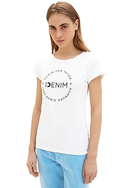 TOM TAILOR Denim T-Shirt, (Packung, 2 tlg., 2-er Pack) günstig online kaufen