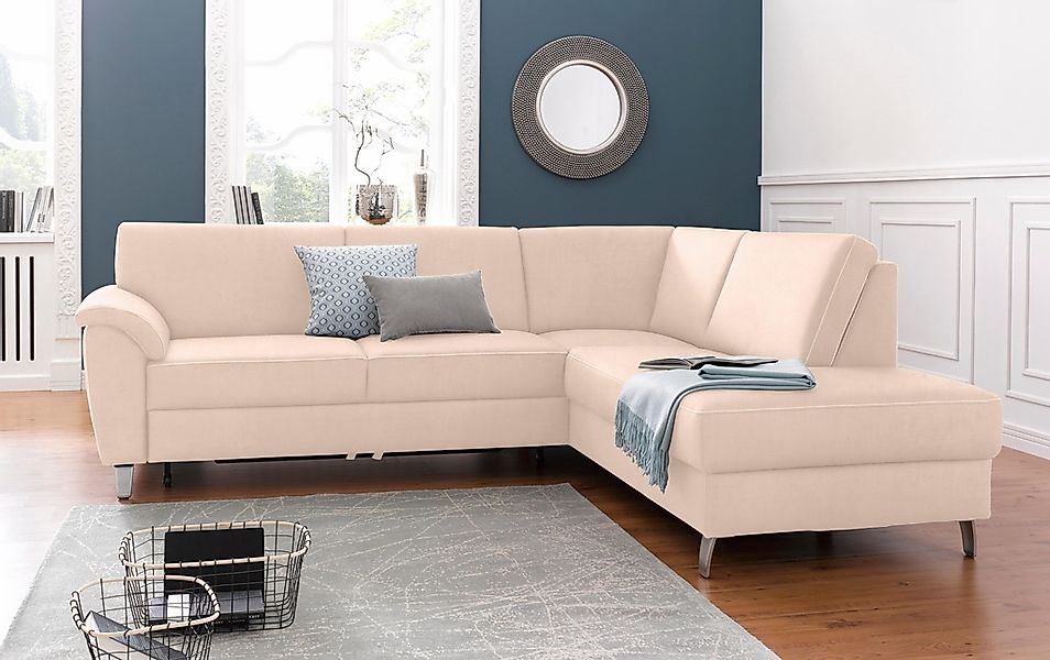 sit&more Ecksofa "Texel L-Form" mit Federkern, wahlweise mit Bettfunktion u günstig online kaufen