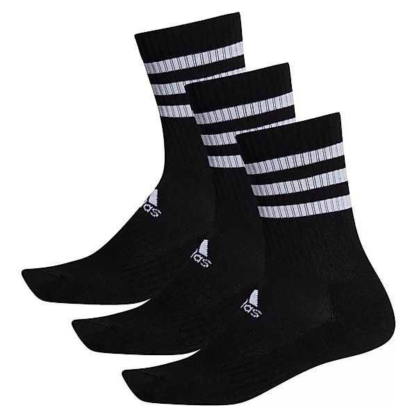 Adidas 3 Stripes Cushion Crew Socken 3 Paare EU 52-54 Black / Black / Black günstig online kaufen
