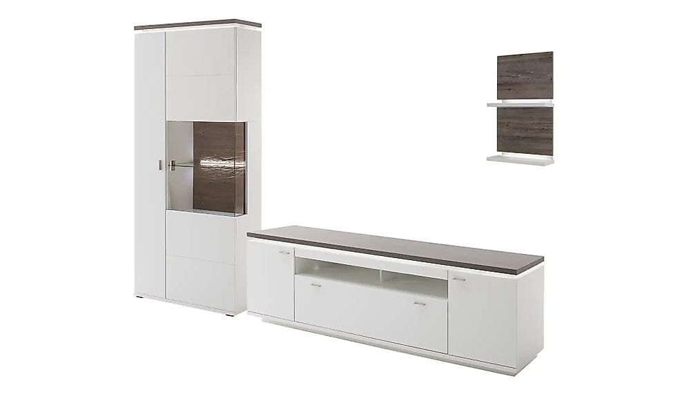 uno Wohnwand  Aurelia ¦ weiß ¦ Maße (cm): B: 310 H: 208 T: 50.0 Kommoden & günstig online kaufen