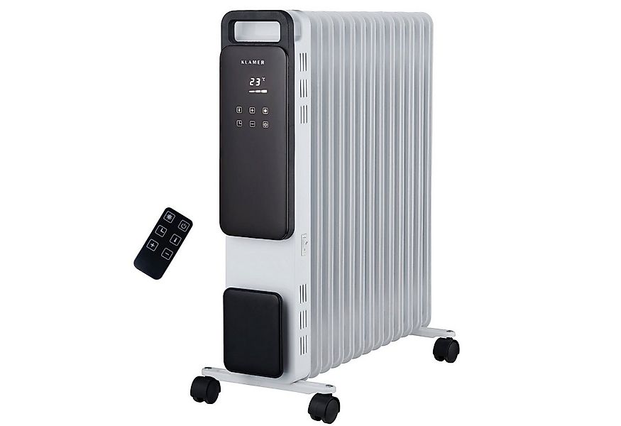 KLAMER Ölradiator 2500 W, Elektroheizung energiesparend, 13 Rippen, 3 Heizs günstig online kaufen