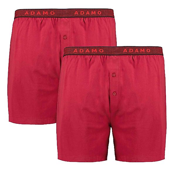 ADAMO Doppelpack Boxershorts mit Elasthan Farbe rot Größe: 16 günstig online kaufen
