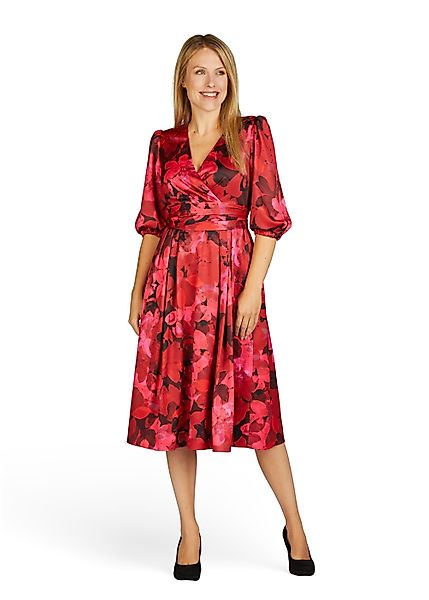 Kleo Abendkleid (1-tlg) Elegant schimmernder Satinstoff günstig online kaufen