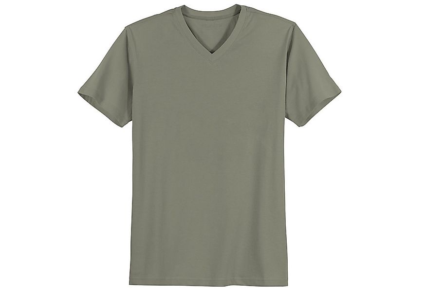 redfield V-Shirt Redfield V-Neck T-Shirt Übergröße Quentin oliv günstig online kaufen
