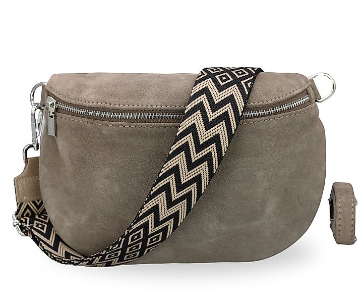 BRISE TASCHE Schultertasche AFIA Suede Bauchtasche Damen Echtes Wildleder C günstig online kaufen