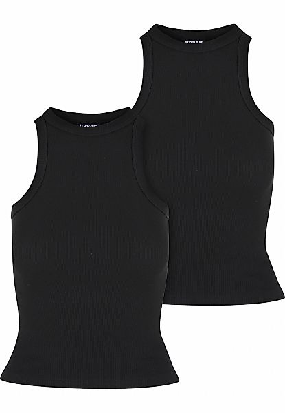 URBAN CLASSICS Tanktop "Urban Classics Ladies Racer Back Rib Top 2-Pack" günstig online kaufen