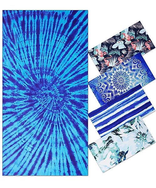 Coonoor Badetücher Badetuch Microfaser Tie-dye Strandtücher,Handtücher günstig online kaufen