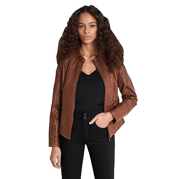 Salsa Jeans Leather Jacke XS Brown günstig online kaufen